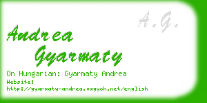 andrea gyarmaty business card